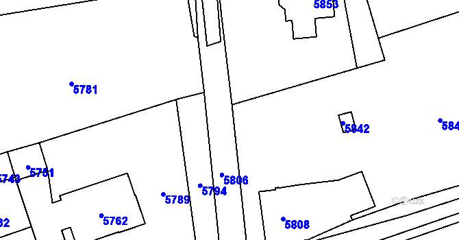 Parcela st. 2228/19 v KÚ Horní Libina, Katastrální mapa