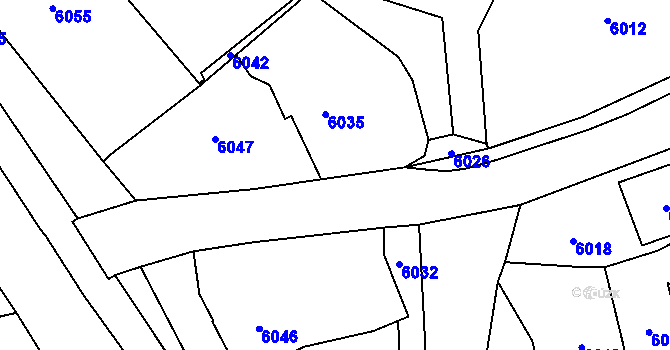 Parcela st. 2817/66 v KÚ Horní Libina, Katastrální mapa