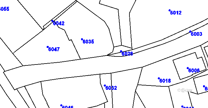 Parcela st. 2817/67 v KÚ Horní Libina, Katastrální mapa