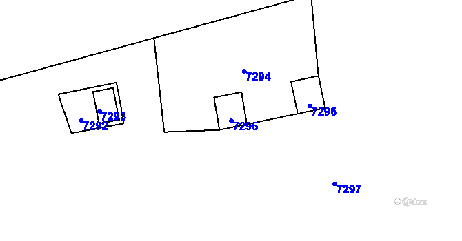 Parcela st. 7295 v KÚ Horní Libina, Katastrální mapa
