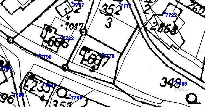 Parcela st. 7778 v KÚ Horní Libina, Katastrální mapa