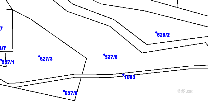 Parcela st. 527/6 v KÚ Libínské Sedlo, Katastrální mapa