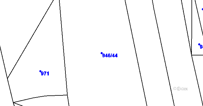 Parcela st. 946/44 v KÚ Libkova Voda, Katastrální mapa