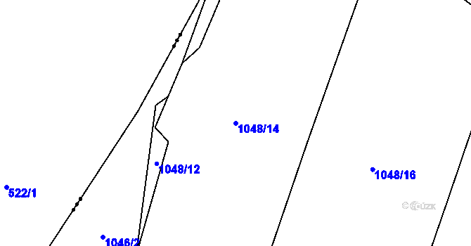 Parcela st. 1048/14 v KÚ Libňatov, Katastrální mapa
