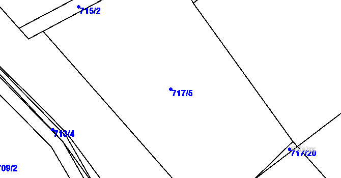 Parcela st. 717/5 v KÚ Jelmo, Katastrální mapa