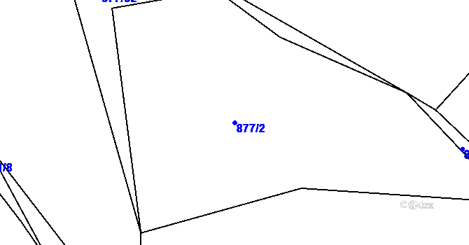 Parcela st. 877/2 v KÚ Jelmo, Katastrální mapa