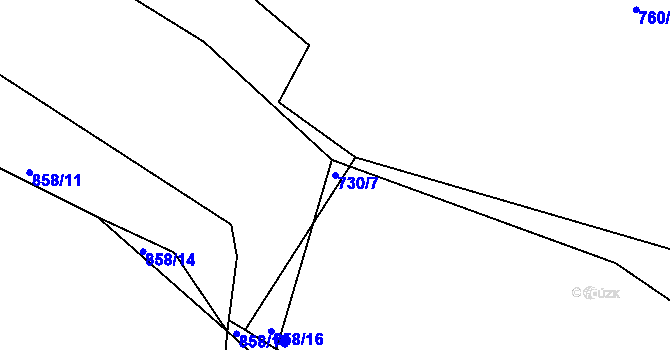 Parcela st. 730/7 v KÚ Jelmo, Katastrální mapa