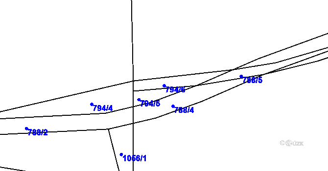 Parcela st. 794/6 v KÚ Jelmo, Katastrální mapa
