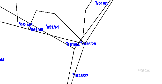 Parcela st. 1025/28 v KÚ Jelmo, Katastrální mapa