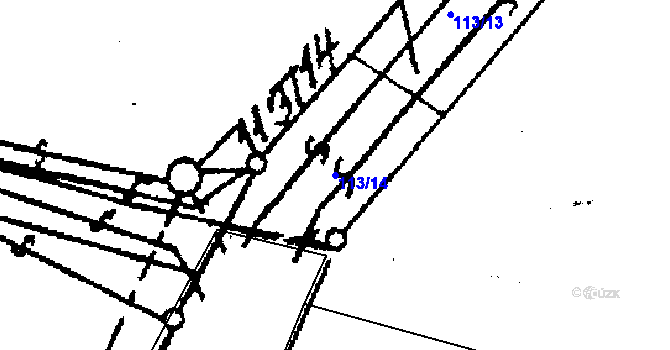 Parcela st. 113/14 v KÚ Libodřice, Katastrální mapa