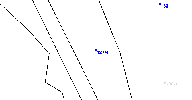 Parcela st. 127/4 v KÚ Licibořice, Katastrální mapa