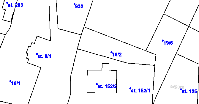 Parcela st. 20 v KÚ Libošovice, Katastrální mapa