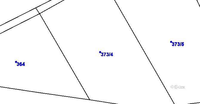 Parcela st. 373/4 v KÚ Libošovice, Katastrální mapa