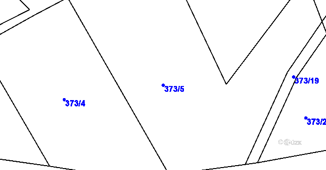 Parcela st. 373/5 v KÚ Libošovice, Katastrální mapa