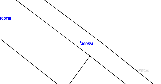 Parcela st. 400/24 v KÚ Libošovice, Katastrální mapa