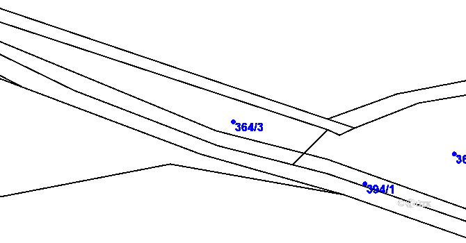 Parcela st. 364/3 v KÚ Čermná u Libouchce, Katastrální mapa