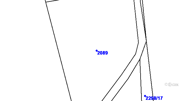 Parcela st. 2089 v KÚ Libušín, Katastrální mapa