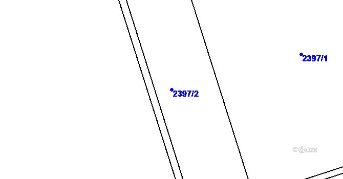 Parcela st. 2397/2 v KÚ Libušín, Katastrální mapa