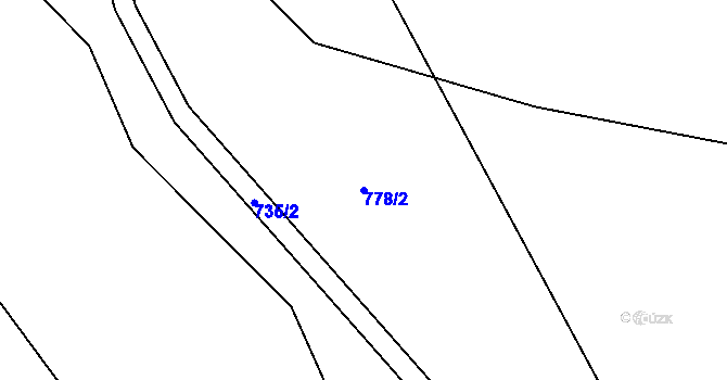 Parcela st. 778/2 v KÚ Lindava, Katastrální mapa