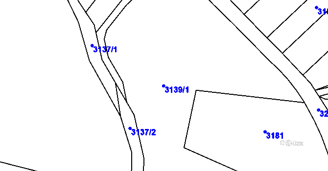 Parcela st. 3139 v KÚ Linhartice, Katastrální mapa