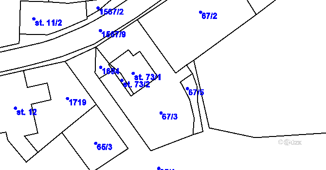 Parcela st. 66 v KÚ Lípa u Havlíčkova Brodu, Katastrální mapa