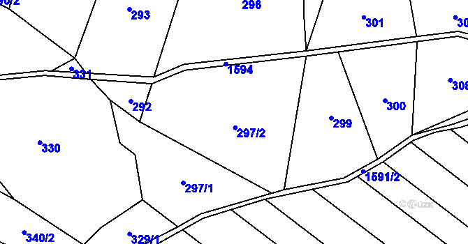 Parcela st. 297 v KÚ Lípa u Havlíčkova Brodu, Katastrální mapa