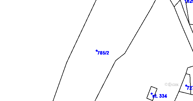 Parcela st. 785/2 v KÚ Lípa u Havlíčkova Brodu, Katastrální mapa