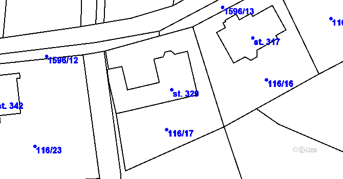 Parcela st. 329 v KÚ Lípa u Havlíčkova Brodu, Katastrální mapa