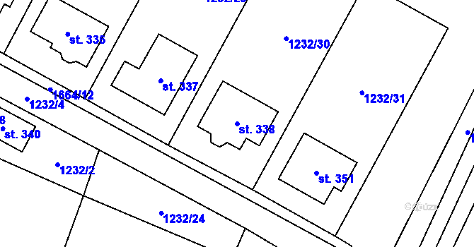 Parcela st. 338 v KÚ Lípa u Havlíčkova Brodu, Katastrální mapa