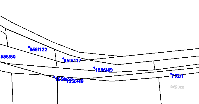 Parcela st. 659/118 v KÚ Lipenec, Katastrální mapa