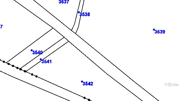 Parcela st. 967/4 v KÚ Kaliště u Lipí, Katastrální mapa