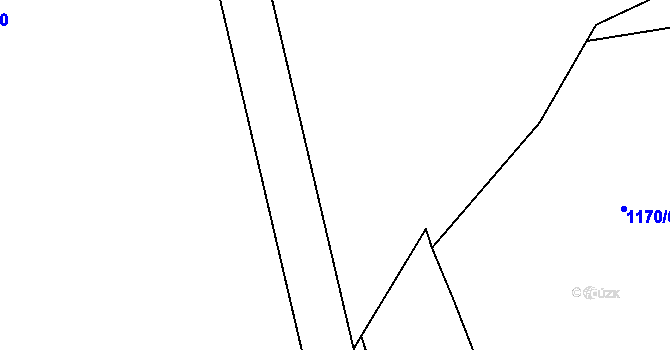 Parcela st. 1193/5 v KÚ Kaliště u Lipí, Katastrální mapa