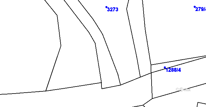 Parcela st. 308/9 v KÚ Lipí, Katastrální mapa