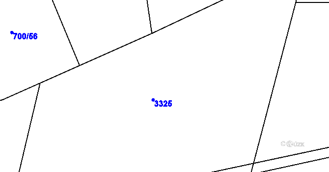 Parcela st. 700/10 v KÚ Lipí, Katastrální mapa