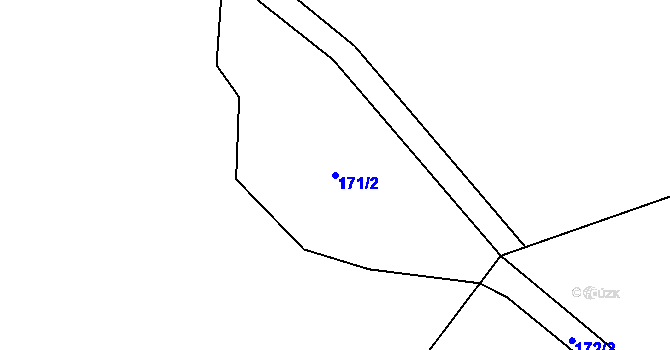 Parcela st. 171/2 v KÚ Lipí u Náchoda, Katastrální mapa