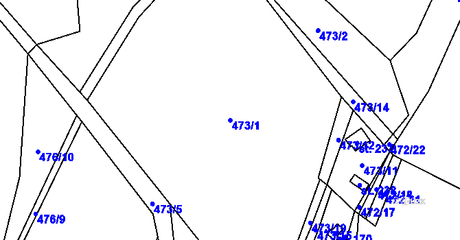Parcela st. 473/1 v KÚ Lipí u Náchoda, Katastrální mapa