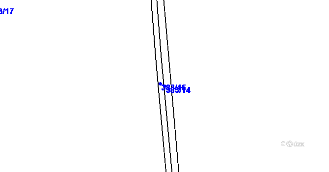 Parcela st. 383/14 v KÚ Lipí u Náchoda, Katastrální mapa