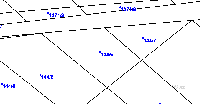 Parcela st. 144/6 v KÚ Lipina, Katastrální mapa