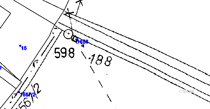 Parcela st. 188 v KÚ Lipnice u Spáleného Poříčí, Katastrální mapa