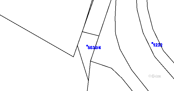 Parcela st. 5030/4 v KÚ Lipník, Katastrální mapa