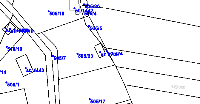 Parcela st. 2708 v KÚ Lipník nad Bečvou, Katastrální mapa