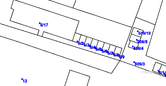 Parcela st. 5/3 v KÚ Lipno nad Vltavou, Katastrální mapa