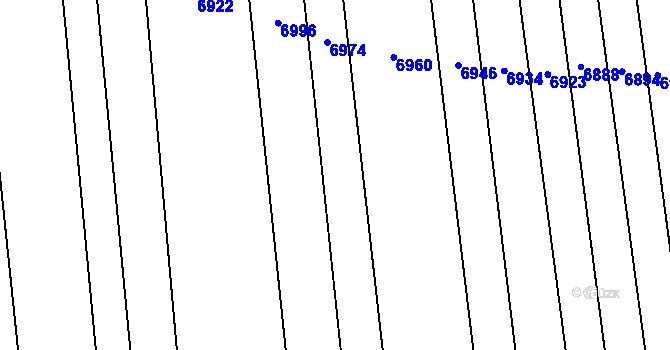 Parcela st. 648/1 v KÚ Lipov, Katastrální mapa