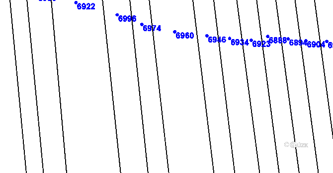 Parcela st. 648/2 v KÚ Lipov, Katastrální mapa
