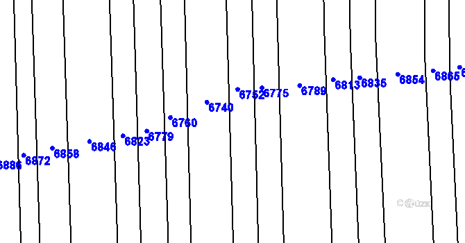 Parcela st. 894 v KÚ Lipov, Katastrální mapa