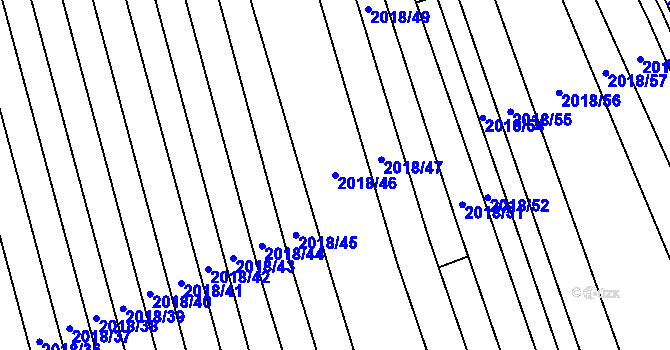 Parcela st. 2018/46 v KÚ Lipov, Katastrální mapa