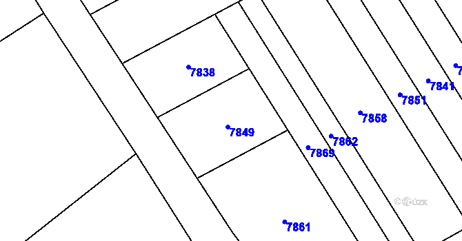 Parcela st. 2133/29 v KÚ Lipov, Katastrální mapa