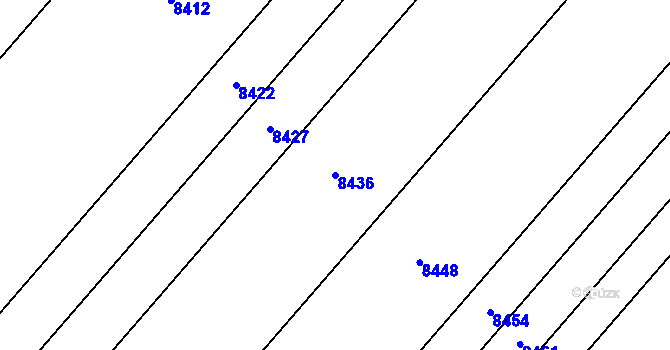 Parcela st. 8436 v KÚ Lipov, Katastrální mapa