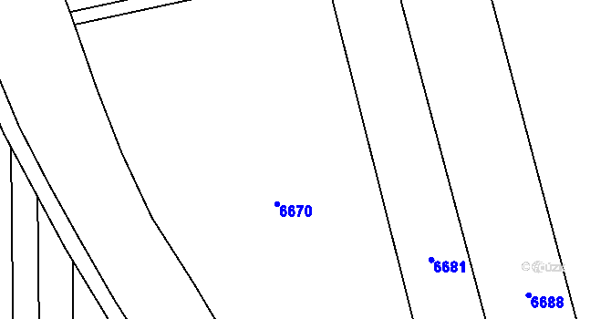 Parcela st. 697/31 v KÚ Lipov, Katastrální mapa