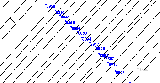 Parcela st. 2480/119 v KÚ Lipov, Katastrální mapa